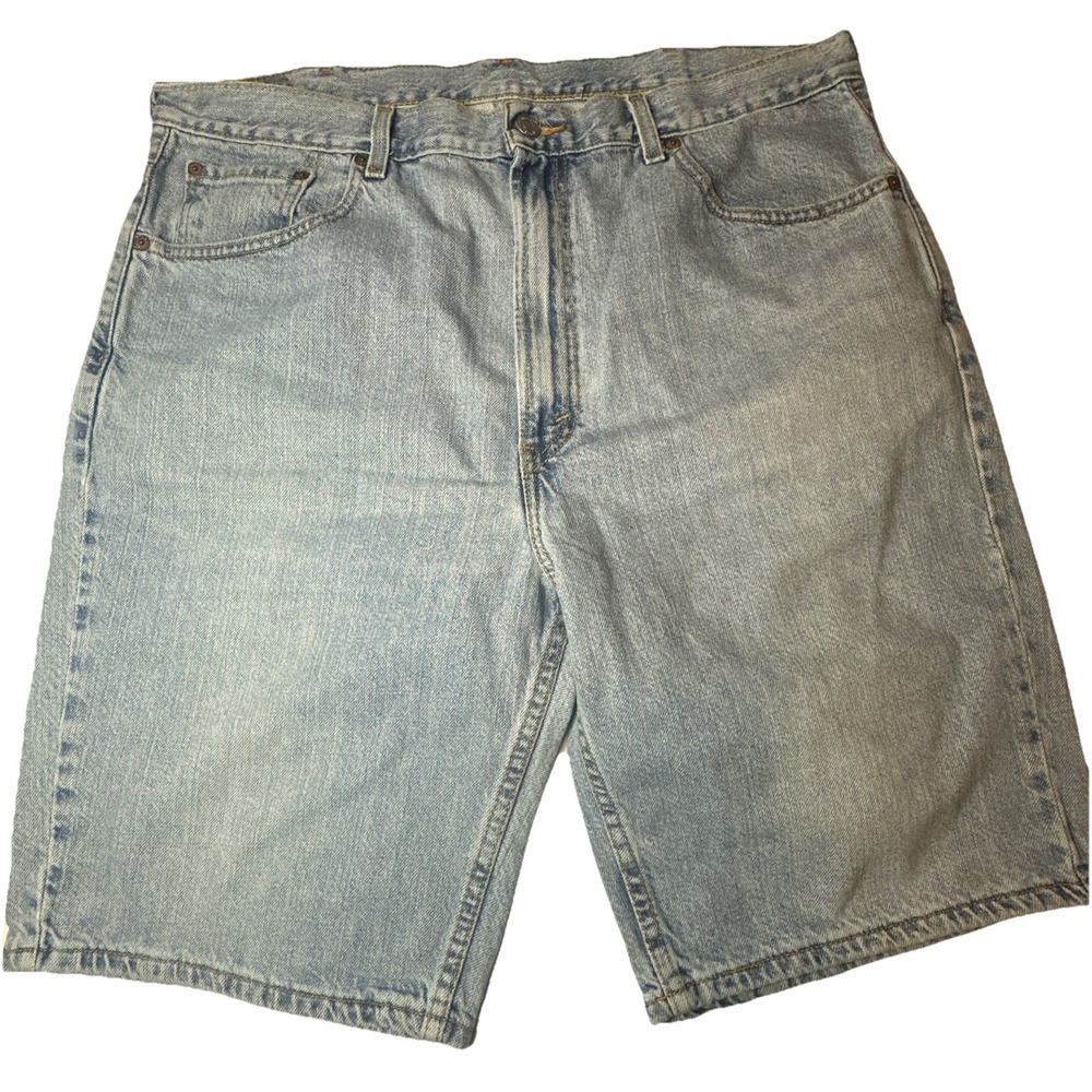 VTG Levis 505 Shorts Mens 40 Blue Faded Light Wash Jorts Denim Dad USA Y2K 90s